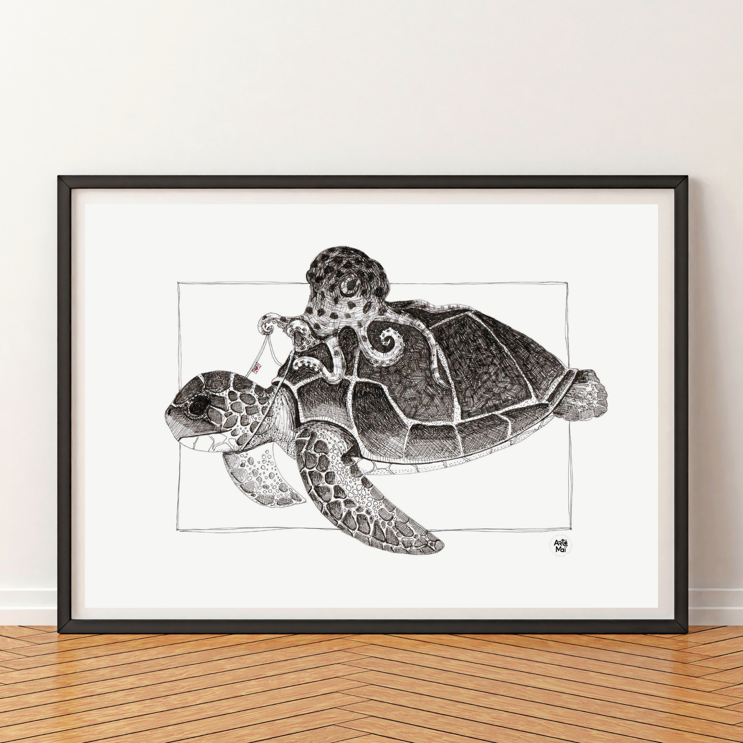 Affiche | À dos de tortue