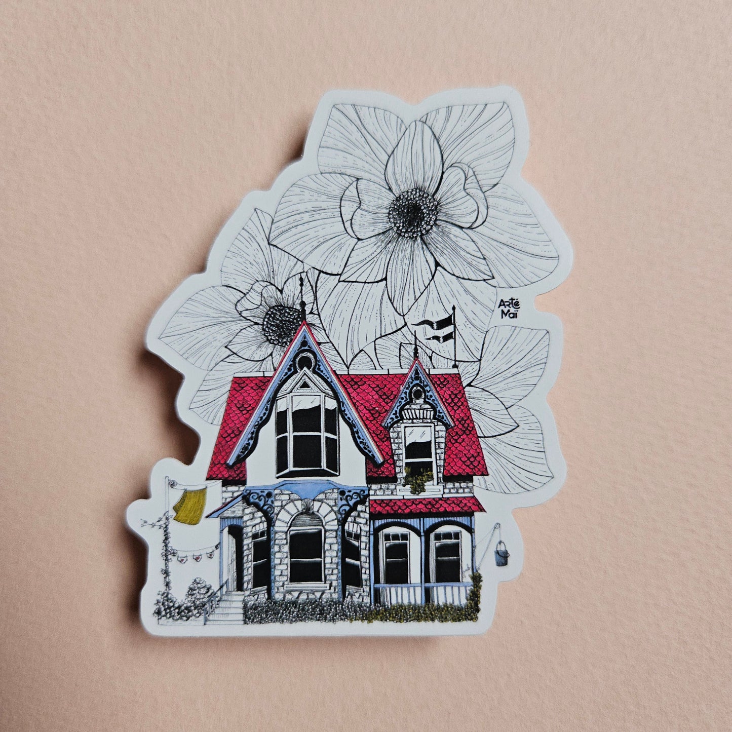 sticker autocollant illustree par mailys bessiere artemai illustration montreal quebec canada