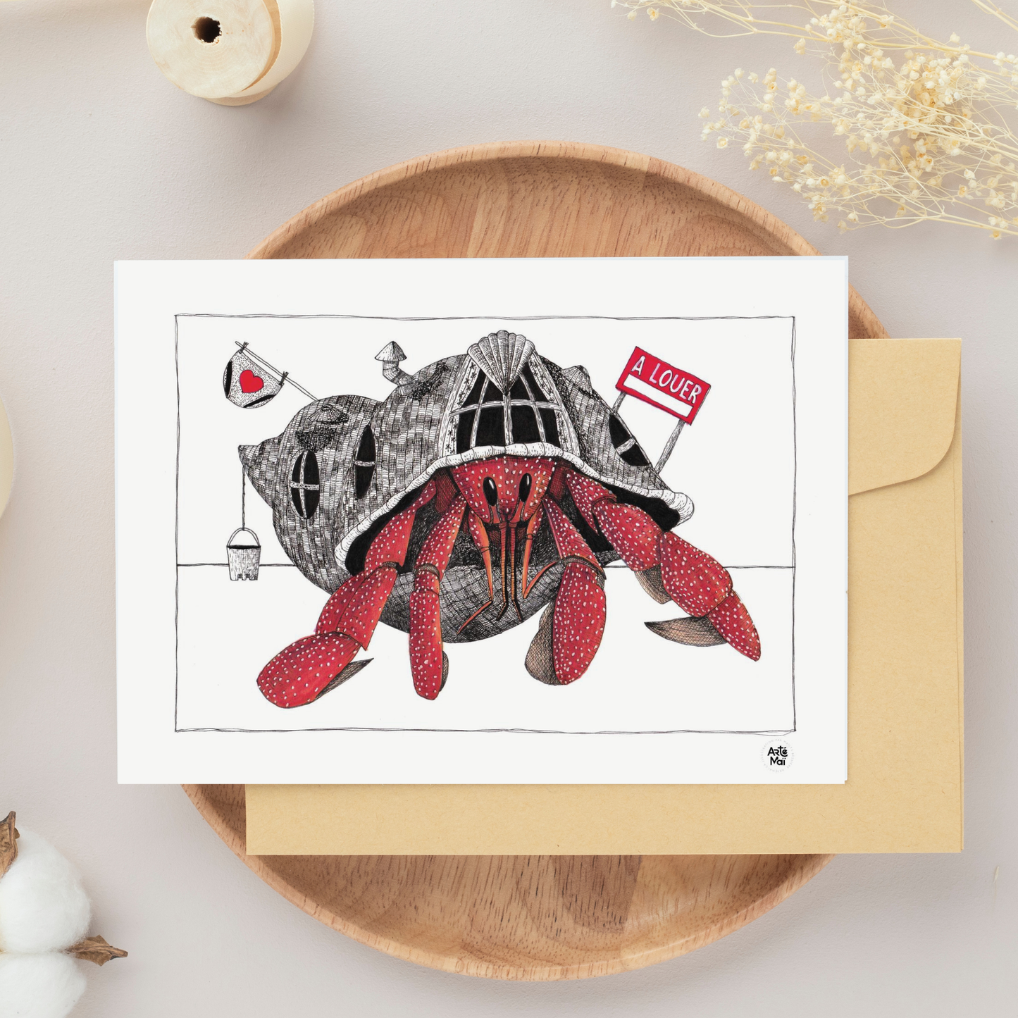 Carte de souhait | Bernard l'Hermite