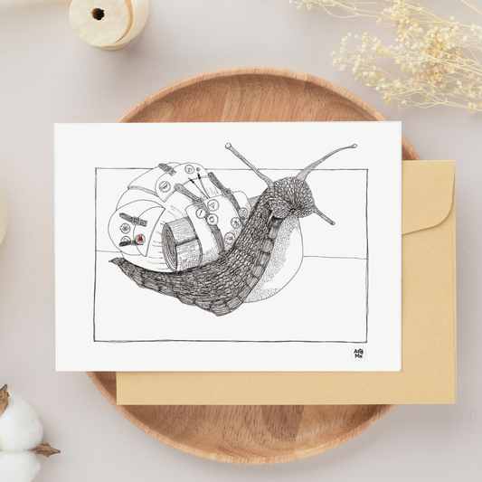 Carte de souhait | L'escargot