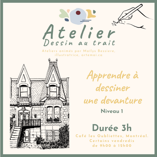 ATELIERS : Dessin au trait  | Les devantures