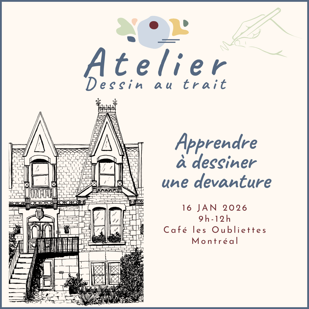 ATELIERS : Dessin au trait  | Les devantures