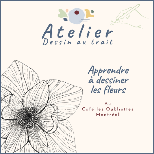 ATELIERS : Dessin au trait  | Les Fleurs