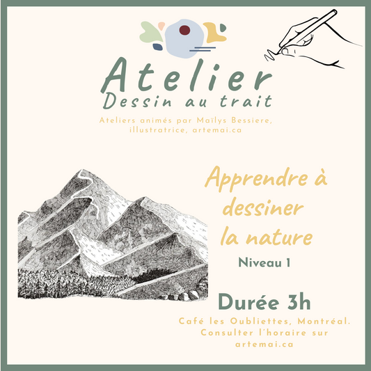 ATELIERS : Dessin au trait  | La Nature
