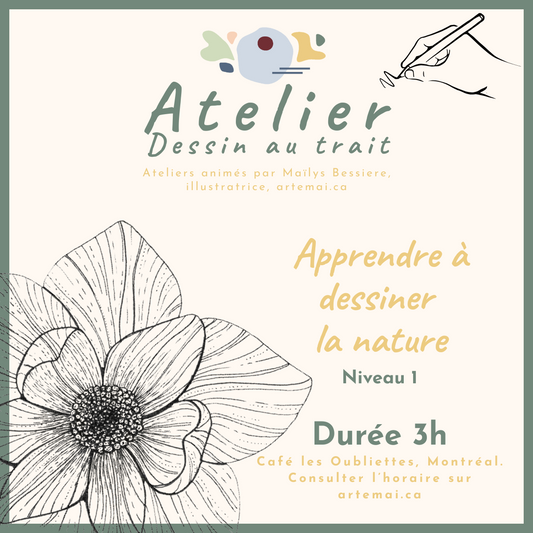 ATELIERS : Dessin au trait  | La Nature