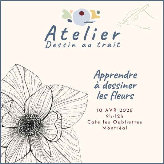 ATELIERS : Dessin au trait  | Les Fleurs