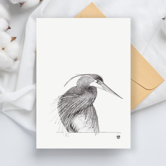 Carte de souhait | Le grand héron
