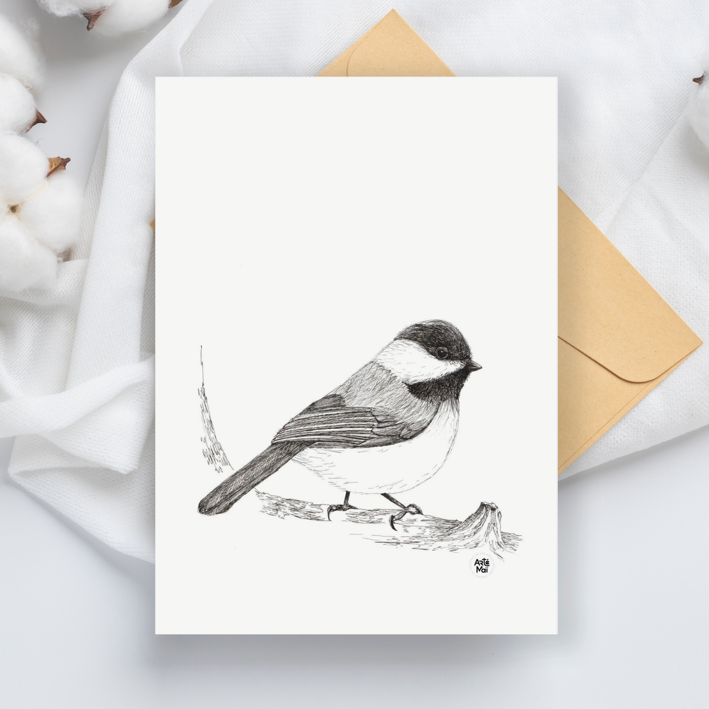 Carte de souhait | Mésange