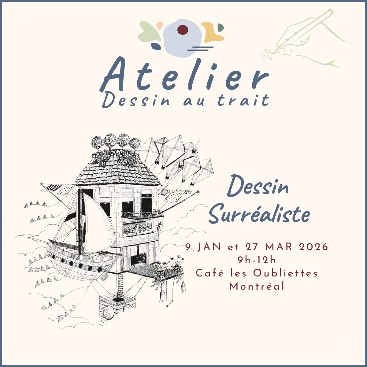 ATELIERS : Dessin au trait  | Explorer le dessin surréaliste