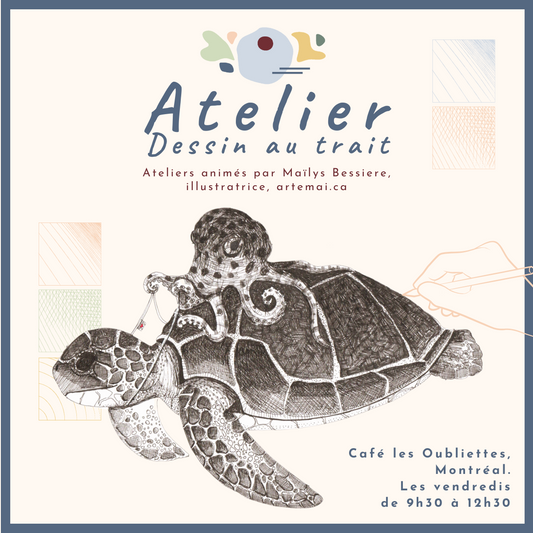 ATELIERS : Dessin au trait et créativité