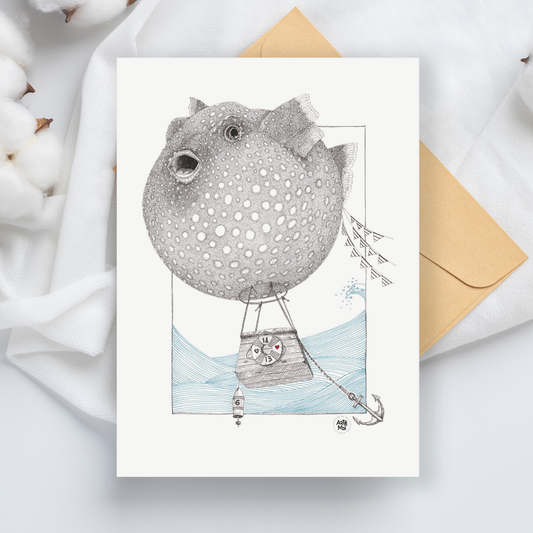 Carte de souhait | Poisson-globe