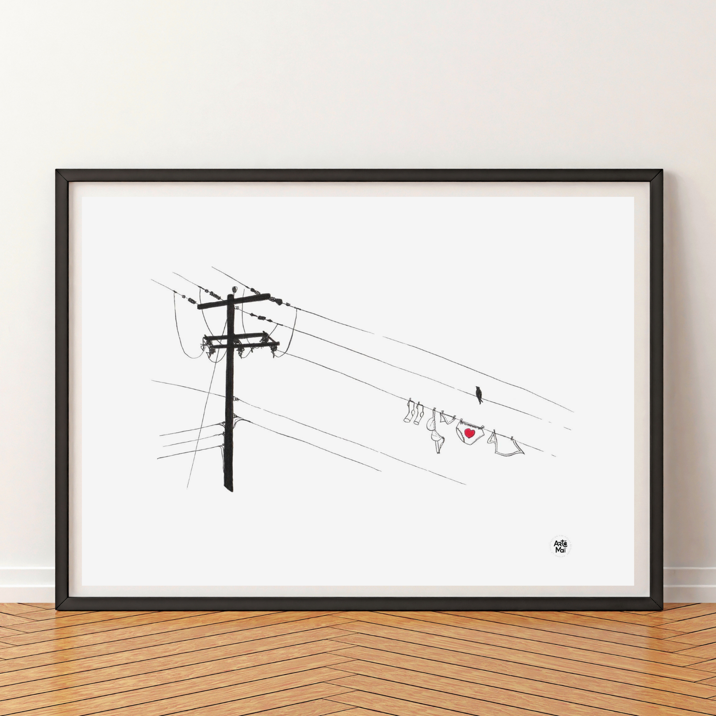 Affiche | Corde à linge