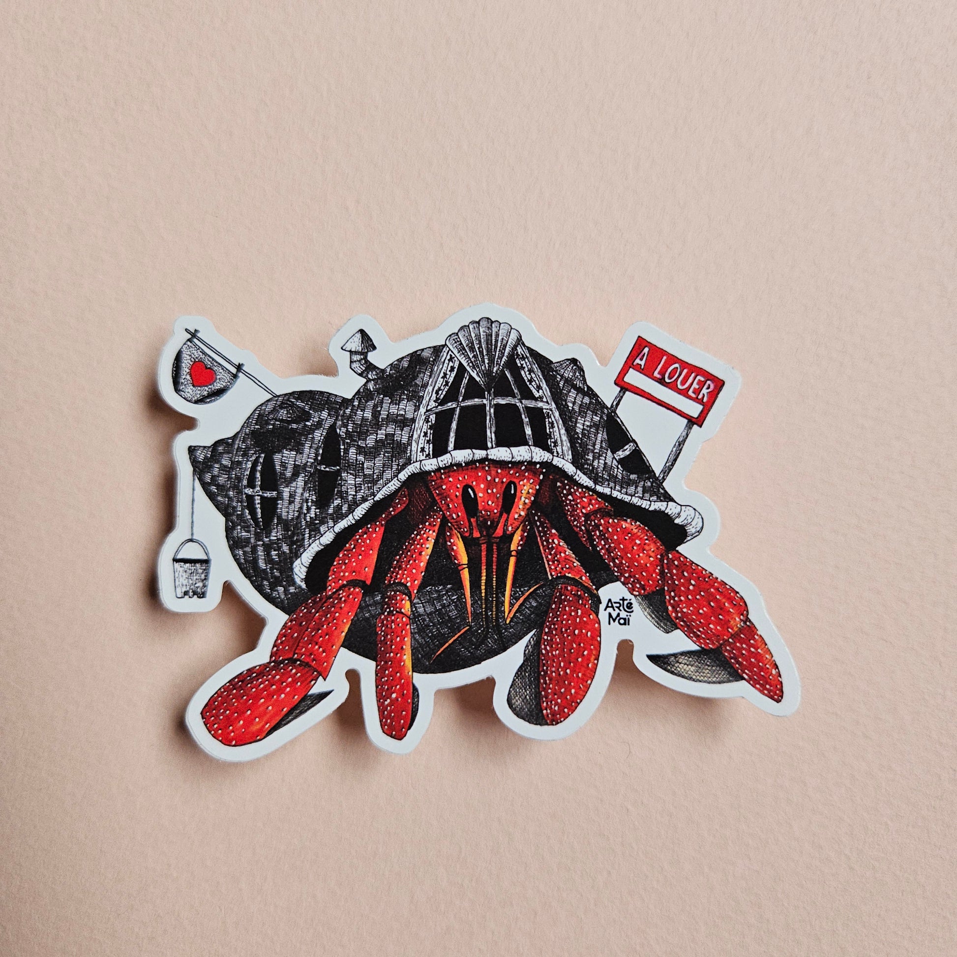 sticker autocollant illustree par mailys bessiere artemai illustration montreal quebec canada