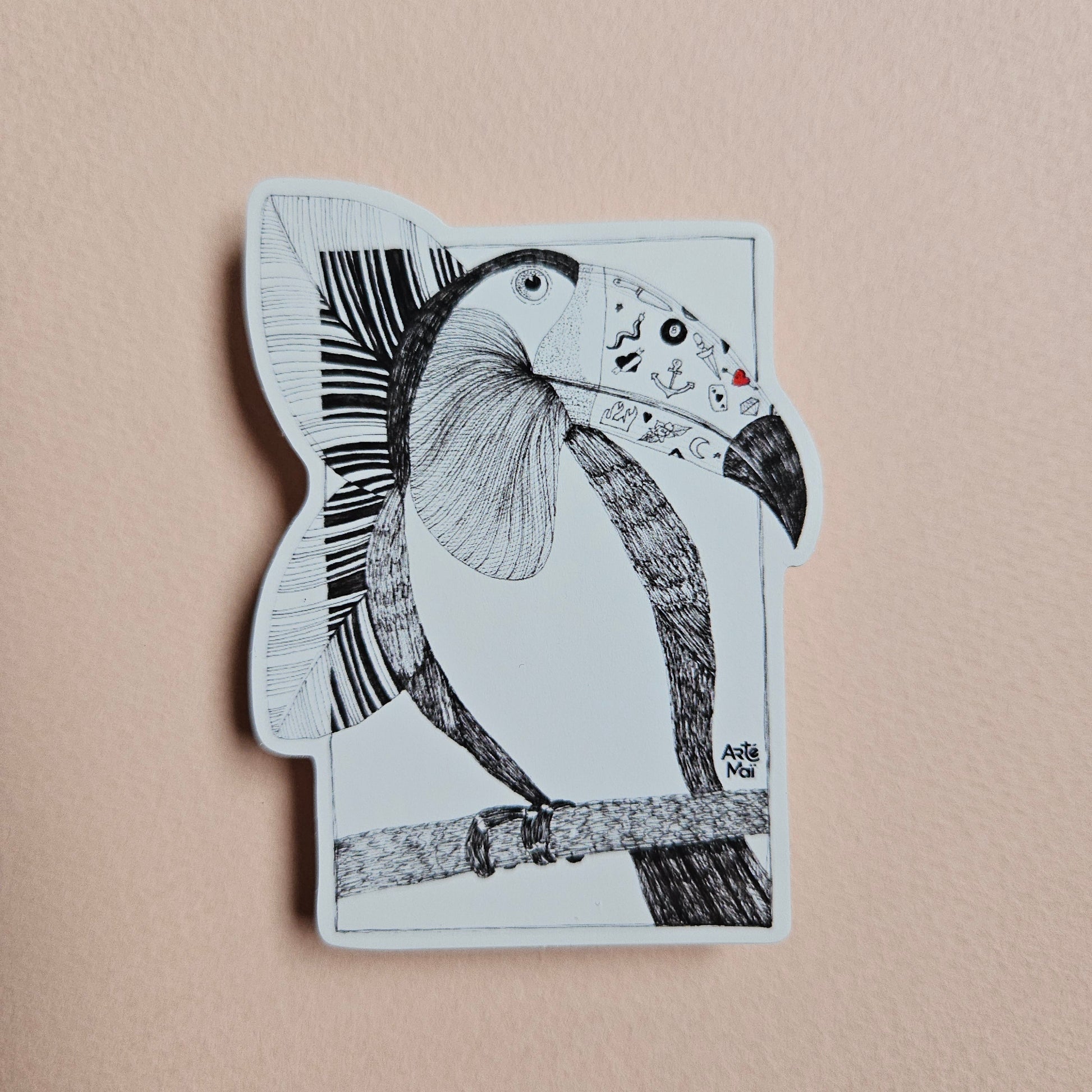 sticker autocollant illustree par mailys bessiere artemai illustration montreal quebec canada
